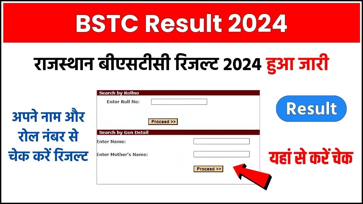 Rajasthan bstc result 2024